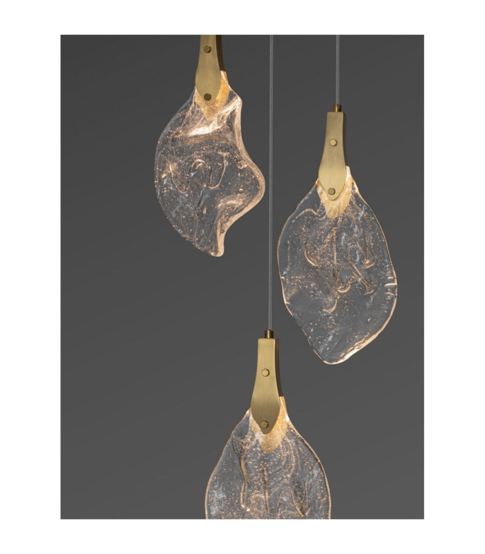 Bellina Cluster Pendant Ceiling Light Gold Triac Dimmable LED 10W 324lm 3000K-5