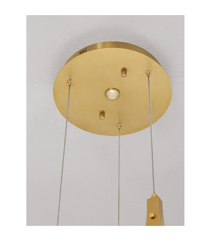 Bellina Cluster Pendant Ceiling Light Gold Triac Dimmable LED 10W 324lm 3000K-6