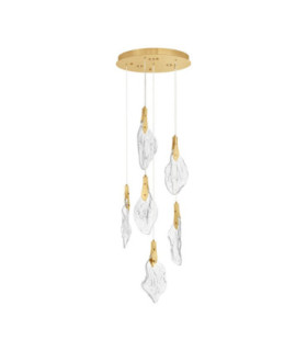 Bellina Cluster Pendant Ceiling Light Gold Triac Dimmable LED 24W 812lm 3000K-1