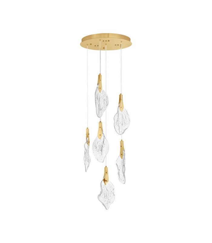 Bellina Cluster Pendant Ceiling Light Gold Triac Dimmable LED 24W 812lm 3000K-1
