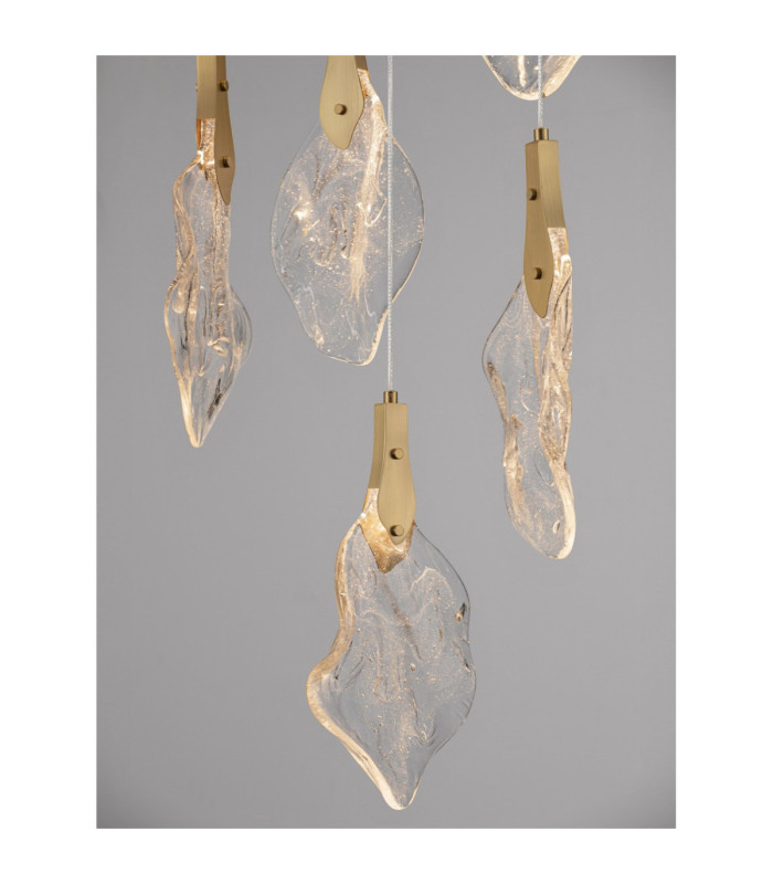 Bellina Cluster Pendant Ceiling Light Gold Triac Dimmable LED 24W 812lm 3000K-2