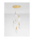 Bellina Cluster Pendant Ceiling Light Gold Triac Dimmable LED 24W 812lm 3000K-3