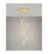 Bellina Cluster Pendant Ceiling Light Gold Triac Dimmable LED 24W 812lm 3000K-4