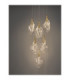 Bellina Cluster Pendant Ceiling Light Gold Triac Dimmable LED 24W 812lm 3000K-5