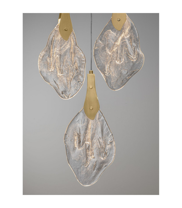 Bellina Cluster Pendant Ceiling Light Gold Triac Dimmable LED 24W 812lm 3000K-7