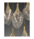 Bellina Cluster Pendant Ceiling Light Gold Triac Dimmable LED 24W 812lm 3000K-8