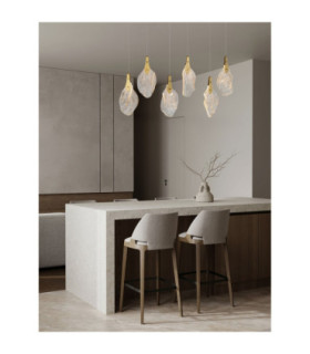 Bellina Bar Pendant Ceiling Light Gold Triac Dimmable LED 24W 812lm 3000K-2