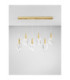 Bellina Bar Pendant Ceiling Light Gold Triac Dimmable LED 24W 812lm 3000K-3
