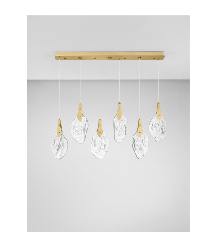 Bellina Bar Pendant Ceiling Light Gold Triac Dimmable LED 24W 812lm 3000K-3