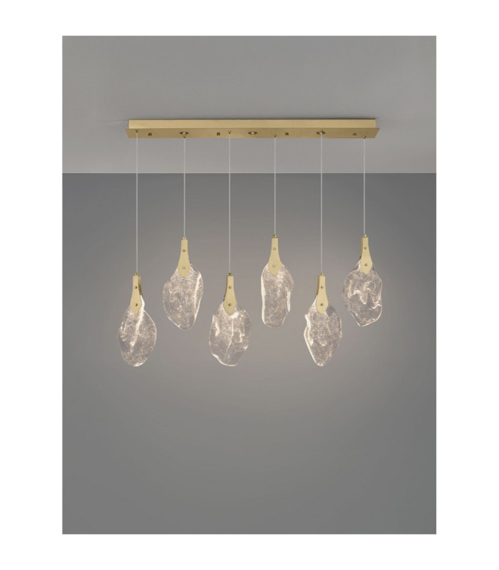 Bellina Bar Pendant Ceiling Light Gold Triac Dimmable LED 24W 812lm 3000K-4