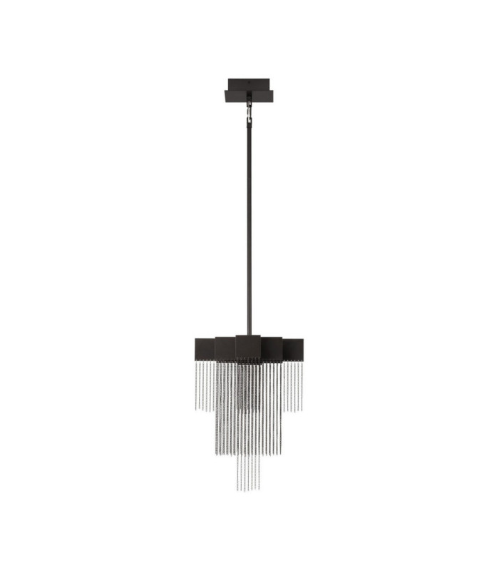 Revia Pendant Ceiling Light Matt Black Triac Dimmable LED 8W 351lm 3000K-1