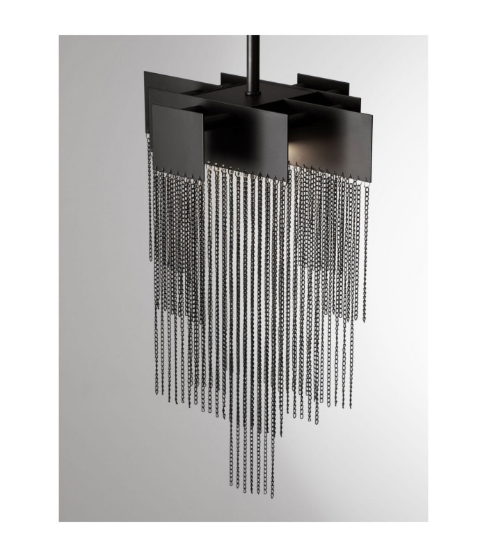 Revia Pendant Ceiling Light Matt Black Triac Dimmable LED 8W 351lm 3000K-5