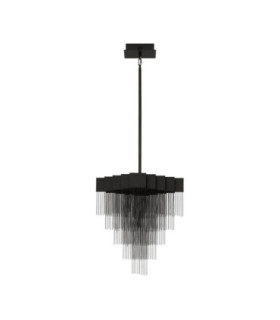Revia Pendant Ceiling Light Matt Black Triac Dimmable LED 28W 1092lm 3000K-1