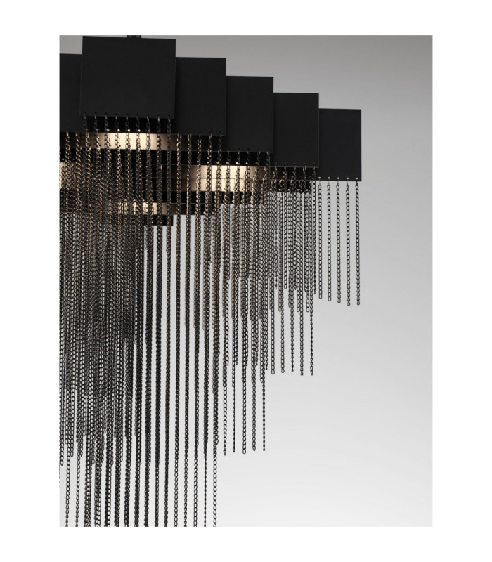 Revia Pendant Ceiling Light Matt Black Triac Dimmable LED 28W 1092lm 3000K-5