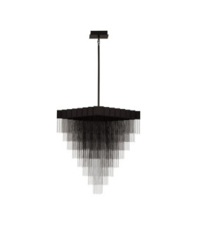 Revia Pendant Ceiling Light Matt Black Triac Dimmable LED 79W 2754lm 3000K-1