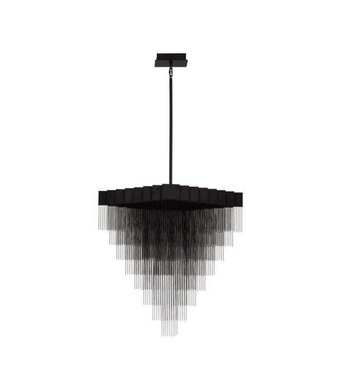 Revia Pendant Ceiling Light Matt Black Triac Dimmable LED 79W 2754lm 3000K-1