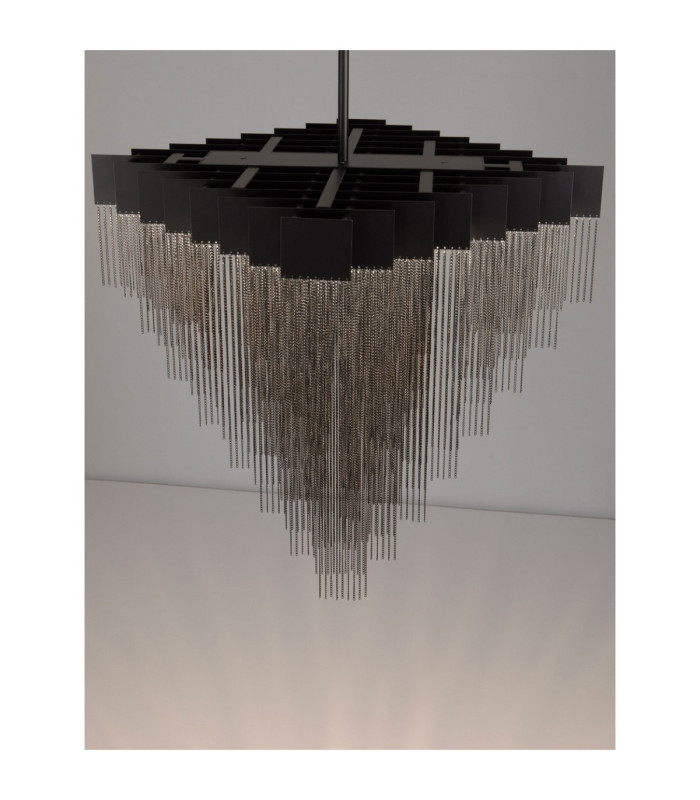 Revia Pendant Ceiling Light Matt Black Triac Dimmable LED 79W 2754lm 3000K-6