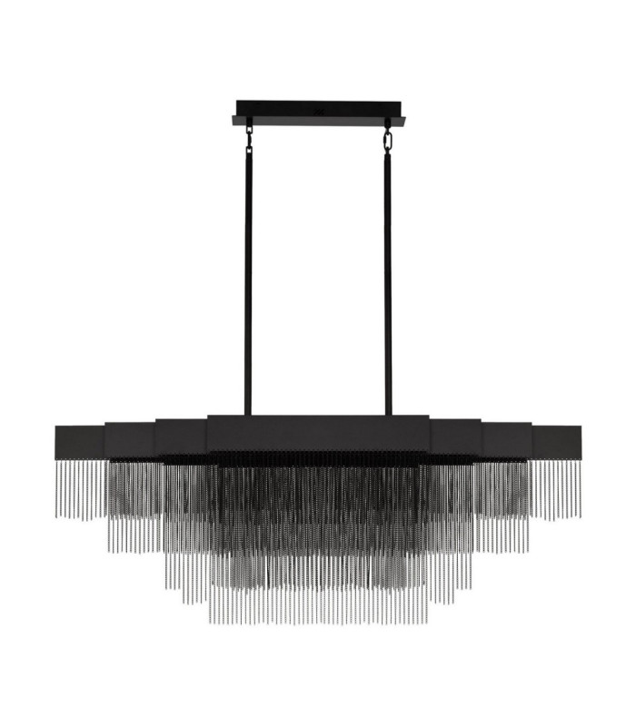 Revia Pendant Ceiling Light Matt Black Triac Dimmable LED 46W 1654lm 3000K-1