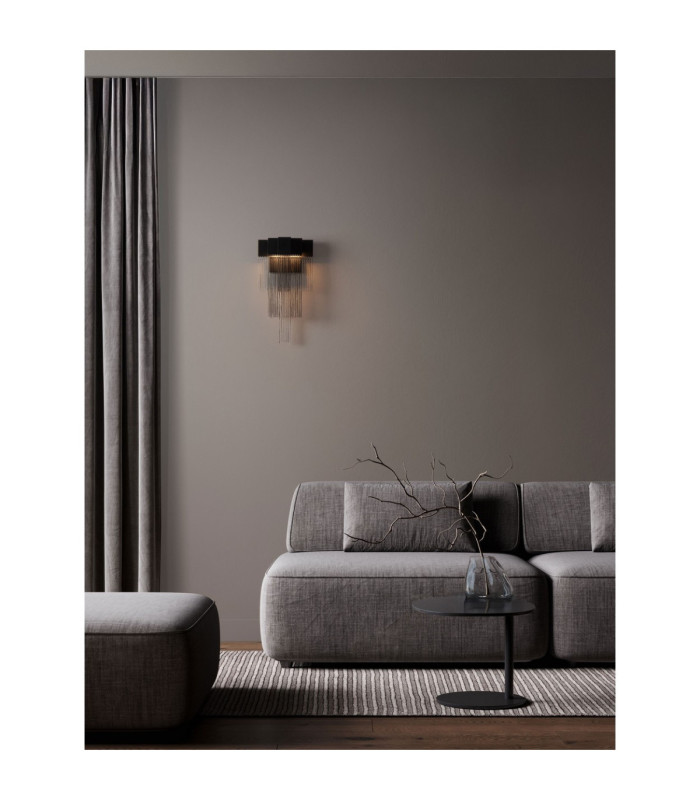 Revia Wall Lamp Matt Black Triac Dimmable LED 8W 290lm 3000K-2