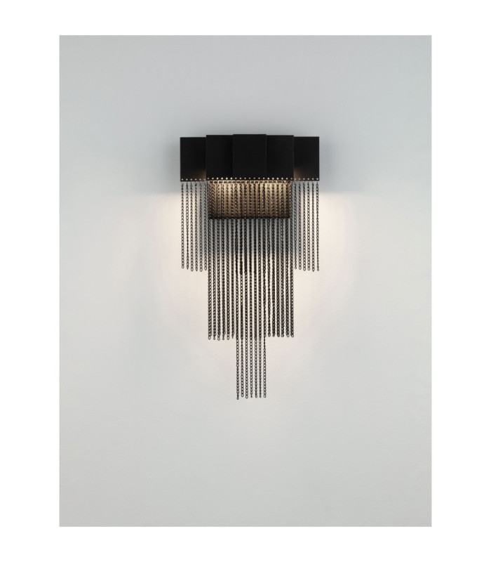 Revia Wall Lamp Matt Black Triac Dimmable LED 8W 290lm 3000K-4