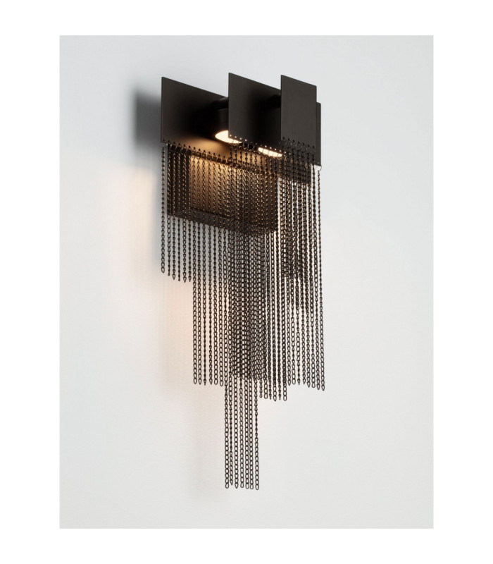 Revia Wall Lamp Matt Black Triac Dimmable LED 8W 290lm 3000K-5