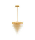 Revia Pendant Ceiling Light Brushed Gold Triac Dimmable LED 28W 1092lm 3000K-1