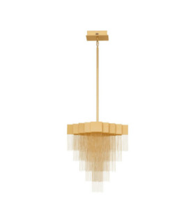 Revia Pendant Ceiling Light Brushed Gold Triac Dimmable LED 28W 1092lm 3000K-1