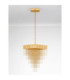 Revia Pendant Ceiling Light Brushed Gold Triac Dimmable LED 28W 1092lm 3000K-3