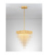 Revia Pendant Ceiling Light Brushed Gold Triac Dimmable LED 28W 1092lm 3000K-4