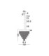 Revia Pendant Ceiling Light Brushed Gold Triac Dimmable LED 28W 1092lm 3000K-8