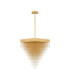 Revia Pendant Ceiling Light Brushed Gold Triac Dimmable LED 79W 2754lm 3000K-1