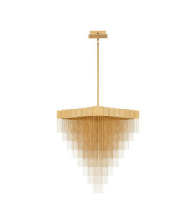Revia Pendant Ceiling Light Brushed Gold Triac Dimmable LED 79W 2754lm 3000K-1