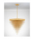 Revia Pendant Ceiling Light Brushed Gold Triac Dimmable LED 79W 2754lm 3000K-3