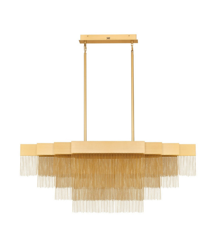 Revia Pendant Ceiling Light Brushed Gold Triac Dimmable LED 46W 1654lm 3000K-1