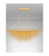 Revia Pendant Ceiling Light Brushed Gold Triac Dimmable LED 46W 1654lm 3000K-4