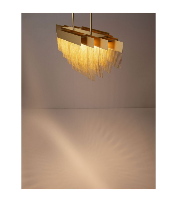 Revia Pendant Ceiling Light Brushed Gold Triac Dimmable LED 46W 1654lm 3000K-7
