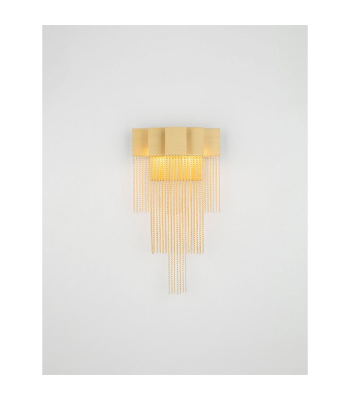 Revia Wall Lamp Brushed Gold Triac Dimmable LED 8W 290lm 3000K-4