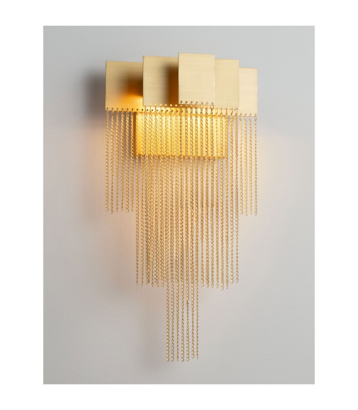 Revia Wall Lamp Brushed Gold Triac Dimmable LED 8W 290lm 3000K-5