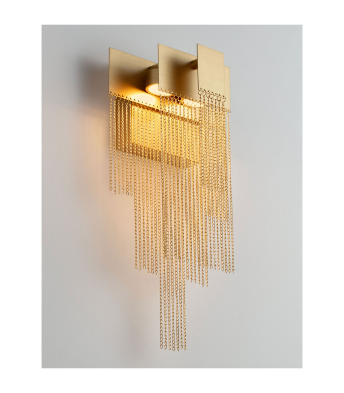 Revia Wall Lamp Brushed Gold Triac Dimmable LED 8W 290lm 3000K-6
