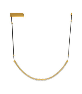 Lazura Integrated LED Pendant Ceiling Light Gold Black Triac Dimmable LED 37W 2220lm 3000K-1