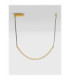 Lazura Integrated LED Pendant Ceiling Light Gold Black Triac Dimmable LED 37W 2220lm 3000K-3