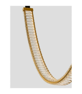 Lazura Integrated LED Pendant Ceiling Light Gold Black Triac Dimmable LED 56W 3360lm 3000K-2