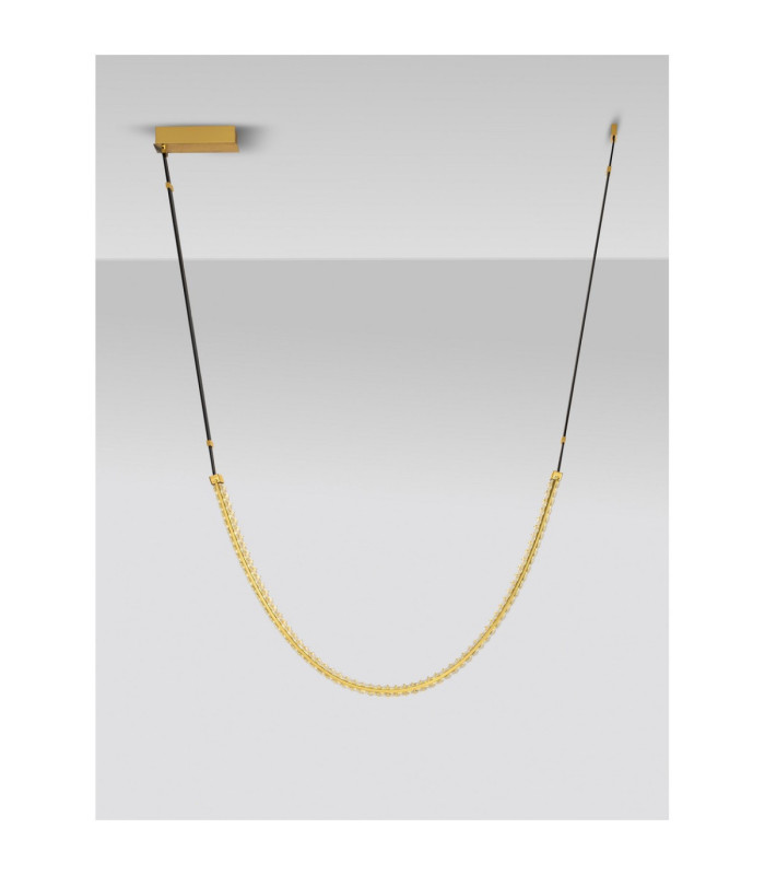 Lazura Integrated LED Pendant Ceiling Light Gold Black Triac Dimmable LED 56W 3360lm 3000K-4