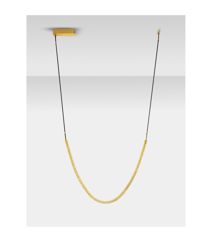Lazura Integrated LED Pendant Ceiling Light Gold Black Triac Dimmable LED 62W 3720lm 3000K-4