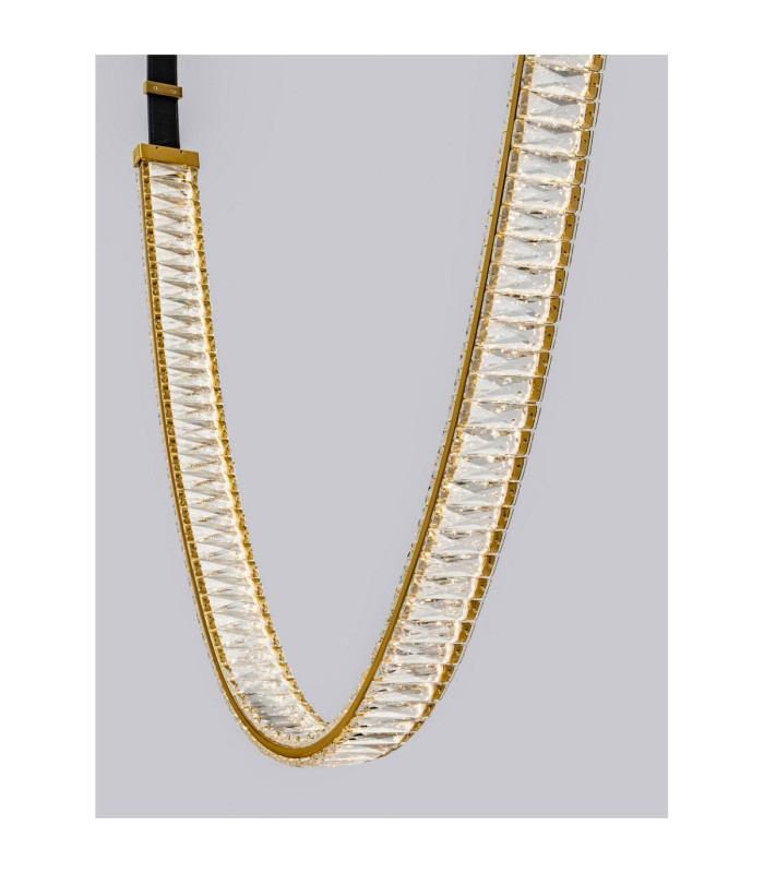 Lazura Integrated LED Pendant Ceiling Light Gold Black Triac Dimmable LED 62W 3720lm 3000K-5