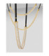 Lazura Integrated LED Pendant Ceiling Light Gold Black Triac Dimmable LED 62W 3720lm 3000K-6