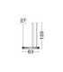 Lazura Integrated LED Pendant Ceiling Light Gold Black Triac Dimmable LED 74W 5180lm 3000K-6