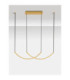 Lazura Integrated LED Pendant Ceiling Light Gold Black Triac Dimmable LED 65W 3900lm 3000K-4