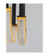 Lazura Integrated LED Pendant Ceiling Light Gold Black Triac Dimmable LED 65W 3900lm 3000K-5