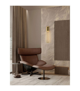 Lazura Integrated LED Wall Lamp Gold Black Triac Dimmable LED 9W 540lm 3000K-2